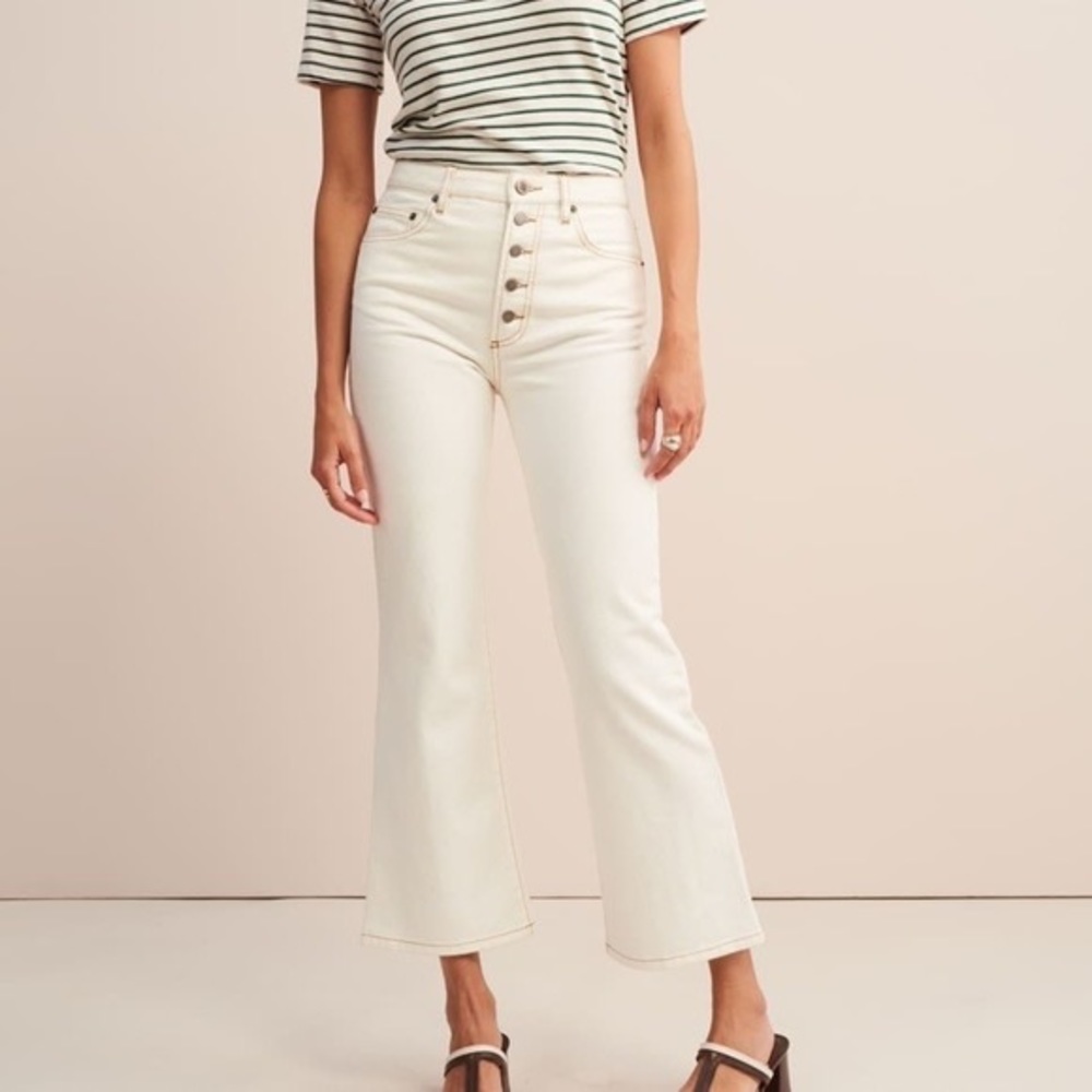 Rouje Bastille jeans in Ecru / White